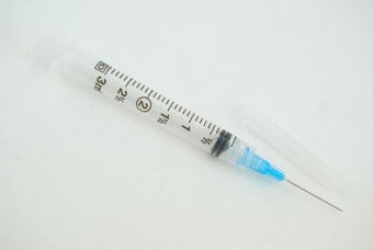 compare product BD General use Syringe with PrecisionGlide™ Detachable Needle, 3cc 25Gx1in L/L, 100/box 8 Box/case, 309581
