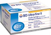 BD Syringe & Needle Insulin 0.5cc 30 X 5/16in Ultrafine Ii 100/box 5 Box/case 320468 - A Medi Supplies