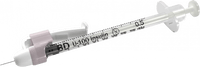 BD SYRINGE & NEEDLE INSULIN 0.5cc x 30 x 8mm TW SAFETY GLIDE 100/box 4 box/case 305934 - A Medi Supplies