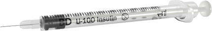 BD Syringe & Needle Insulin 1cc 28x 0.5in Microfine Dbl P84 100/box 5 Box/case 329424 - A Medi Supplies