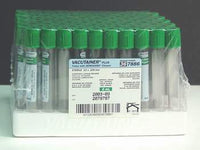 BD Tube Vacutainer Hemo+13 X 100mm 6ml Grn L.hep Plbl Plastic; 95USP unit Lithium Heparin 100/Box 10Box/Case 367886 - A Medi Supplies
