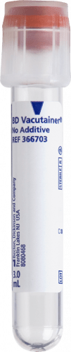 BD Tube Vacutainer Plh 13x75mm 3.0ml Clear Plbl 100/Box 10Box/Case 366703 - A Medi Supplies
