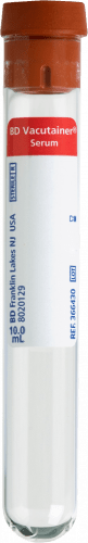 BD Vacutainer® Serum Tube, L100mm, OD 16mm, 10mL Clot Activator Additive, 100 each/box, 10 box/case, 367820 - A Medi Supplies