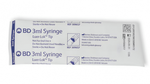 BD General Use Syringe, No Needle, Luer - Lok™ Tip 3 mL 200 / bx 4 bx/ case 309657 - A Medi Supplies