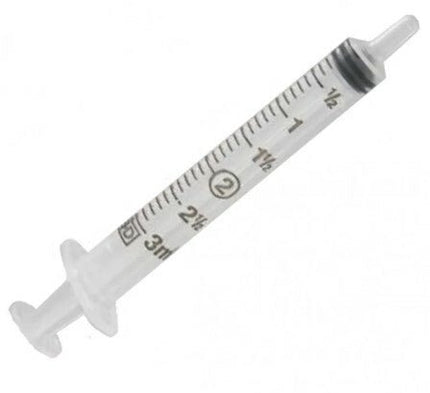 BD General Use Syringe, No Needle, Slip Tip, 1/10mL Graduation, 3mL 200/ bx 4 bx/case 309656 - A Medi Supplies