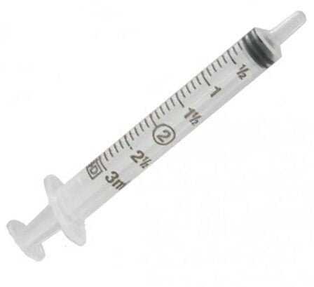 BD General Use Syringe, No Needle, Slip Tip, 1/10mL Graduation, 3mL 200/ bx 4 bx/case 309656 - A Medi Supplies