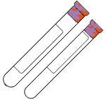 BD Vacutainer® Blood Collection Tube - 2, 10ML Red, 7ML Lavender, 25 each/box, 366401 - A Medi Supplies