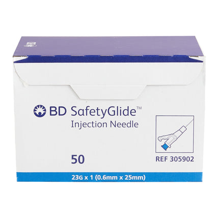 23G x 1 in. BD SafetyGlide™ Needle only 50 each/box, 10 box/case BD 305902 - A Medi Supplies
