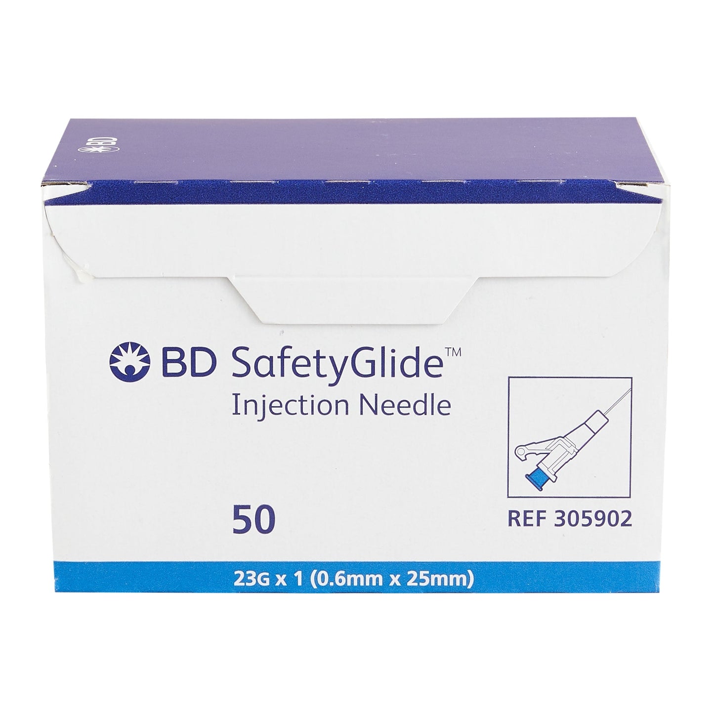 23G x 1 in. BD SafetyGlide™ Needle only 50 each/box, 10 box/case BD 305902 - A Medi Supplies