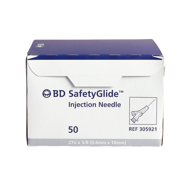 27G x 5/8 in. BD SafetyGlide™ Needle only 50 each/box, 10 box/case BD 305921 - A Medi Supplies