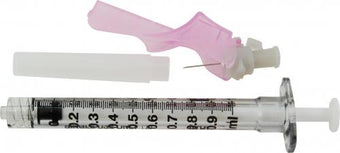 compare product BD Syringe & Needle 1cc 27g X 0.5in Safety Eclipse 50/box 6 Box/case 305789