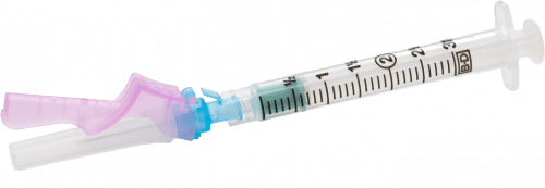 BD Syringe & Needle 3cc 23g X 1in Safety Eclipse 50/Box 6 Box/Case 305782 - A Medi Supplies