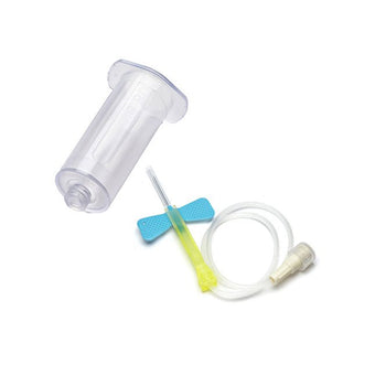 compare product BD Blood Collection Assembly, Vacutainer™ Tube and Luer Adapter with Pre-attached Blunt Plastic Cannula,  200 each/Case, 303380