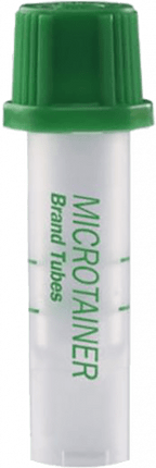 BD Microtainer® Blood Collection Tube, Lithium Heparin, 200 - 400µl, 50 each/box, 365965 - A Medi Supplies