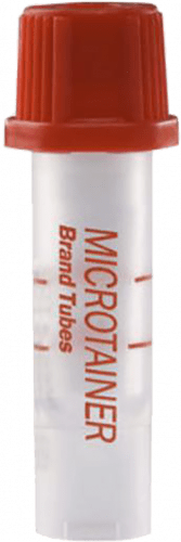 compare product BD Microtainer® Blood Collection Tube, Silicone Coated, 250uL to 500uL, 50 each/box,  365963