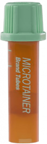 BD Microtainer® Tube, 400uL to 600uL, PST™ Plasma separator gel Lithium Heparin Additive, Amber, 50 each/box, 365987 - A Medi Supplies