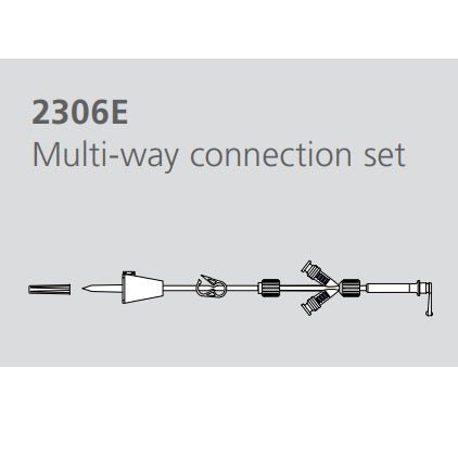 BD Multi - way Connecting Set, Oncology, BD2306E 60 each/case 2306E - A Medi Supplies