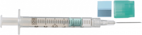 BD Preset™ Blood Gas Analysis Syringe, L1" ODSEC 23GA Needle, 3mL, 100 each/case, 364327 - A Medi Supplies