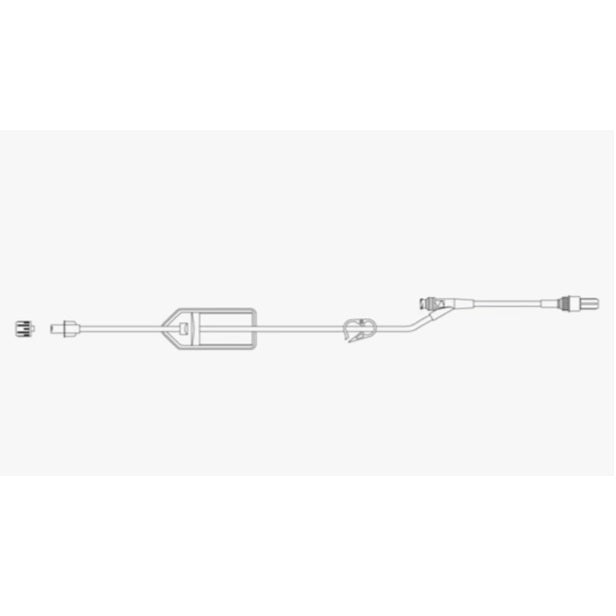 BD SmartSite™ Extension Set, 0.2 Micron Filter, Pinch Clamp(s), L18" 100 each/case 20027E - A Medi Supplies