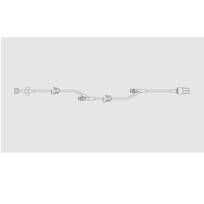 BD SmartSite™ Extension Set, 2 Pinch Clamps, 2 SmartSite™ Needle - Free Valves 7", 32" from Fixed Male Luer Lock 100 each/case 37262E - A Medi Supplies