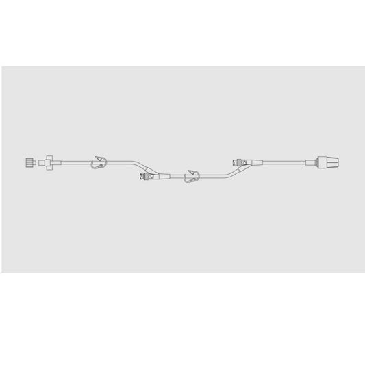 BD SmartSite™ Extension Set, 2 Pinch Clamps, 2 SmartSite™ Needle - Free Valves 7", 32" from Fixed Male Luer Lock 100 each/case 37262E - A Medi Supplies