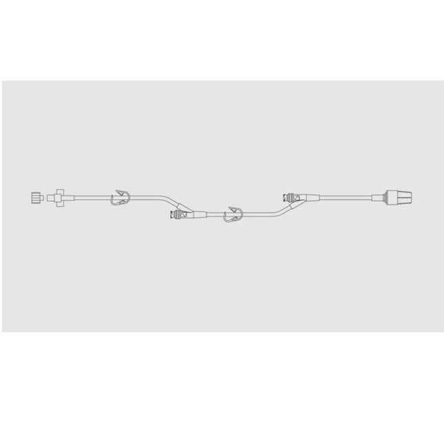 BD SmartSite™ Extension Set, 2 Pinch Clamps, 2 SmartSite™ Needle - Free Valves 7", 32" from Fixed Male Luer Lock 100 each/case 37262E - A Medi Supplies