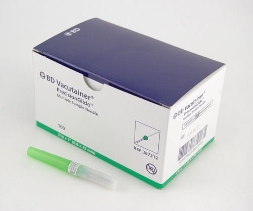 BD Vacutainer® Multi - sample Blood Collection Needle 21G x 1", 100 each/box, 360212 - A Medi Supplies