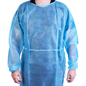 compare product Belpro Medical Blue Isolation Gown 28g, 50 each/case,  IG-28B