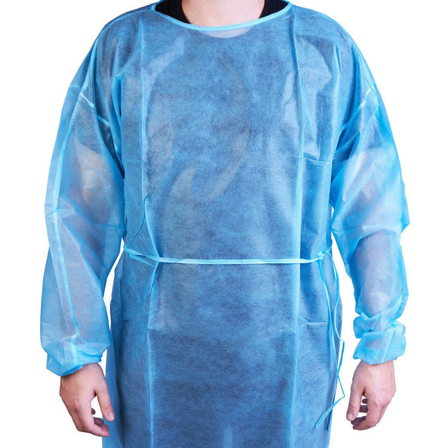 Belpro Medical Blue Isolation Gown 28g, 50 each/case, IG - 28B - A Medi Supplies