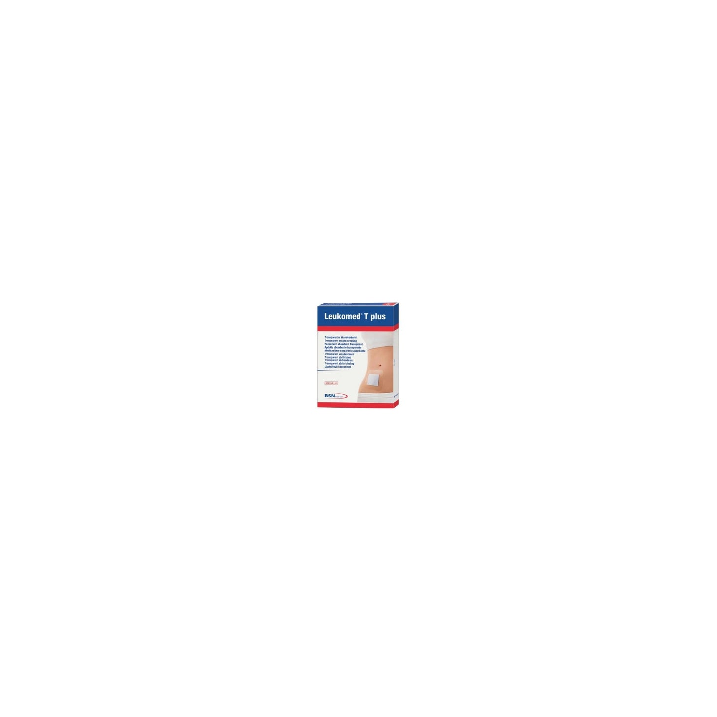 BSN Medical Leukomed® T Plus Transparent Dressing, Adhesive, with Absorbent Pad, Hospital Pack, W7.2cm x L5cm 50 each/box, 7238200 - A Medi Supplies