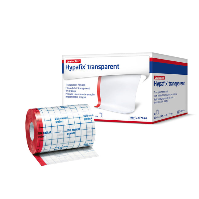 BSN Medical Hypafix® Transparent Film Roll, Adhesive, W5cm x L10m 1 roll/box, 12 box/case 7237800