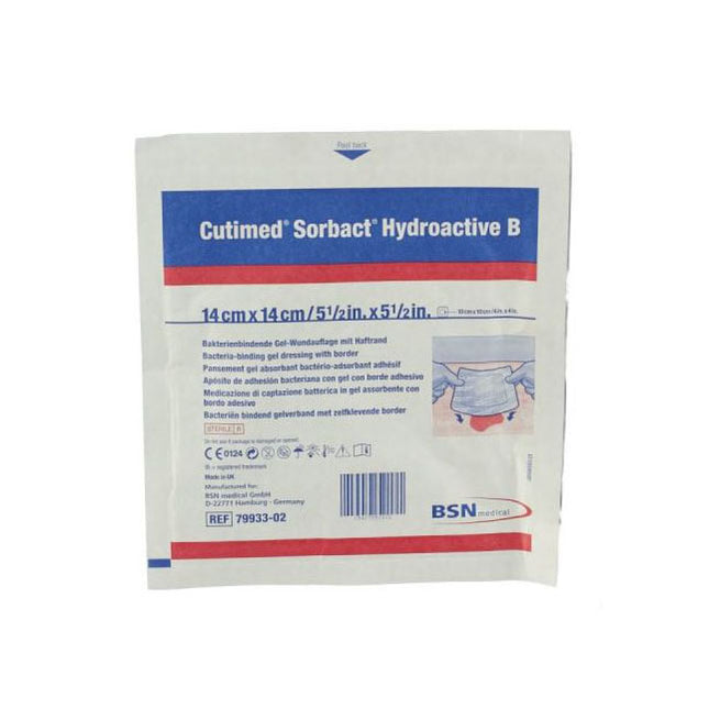 BSN Medical Cutimed® Sorbact® Hydroactive B Dressing, W14cm X L14cm 10 each/box 7993302