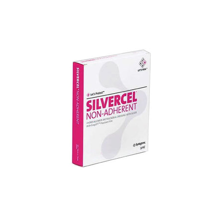 3M Health Care (now Solventum) 3M Silvercel Non-Adherent Hydro-Alginate Antimicrobial Dressing, W5cm x 5cm 10 each/box, 5 box/case CAD7050