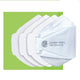 CANADAMASQ Q100 Ear Loop, Flat - fold Style CA N95 Respirator Mask, Individually Wrapped Lrg 50 each/box, 10 box/case CMQL3W - A Medi Supplies