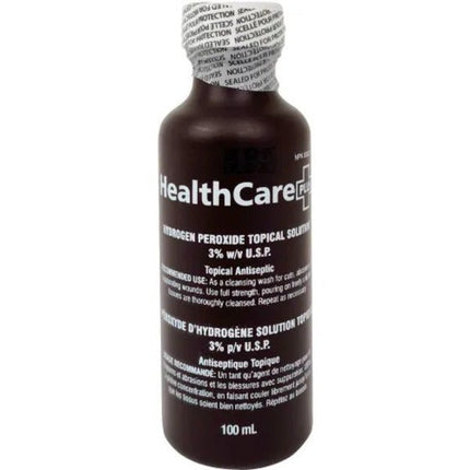 Hydrogen Peroxide, 3%, 100 mL, Bottle, 12/Case, SHP100 - A Medi Supplies