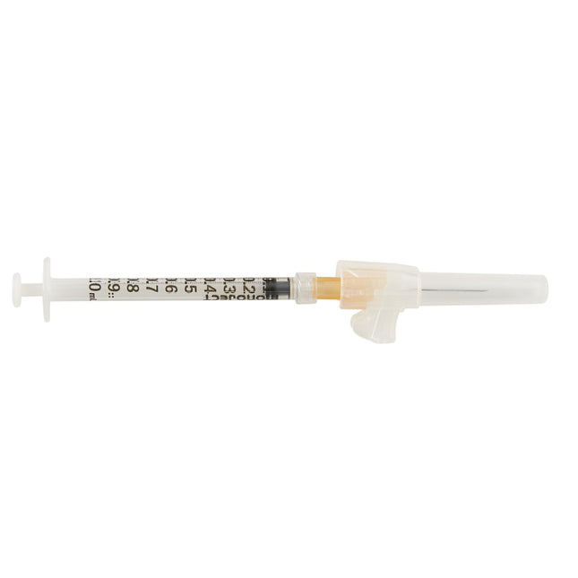 Monoject Magellan Syringe & Needle 1mL 25G X 1in Safety Magellan 50/box 4 box/case 8881811510 - A Medi Supplies