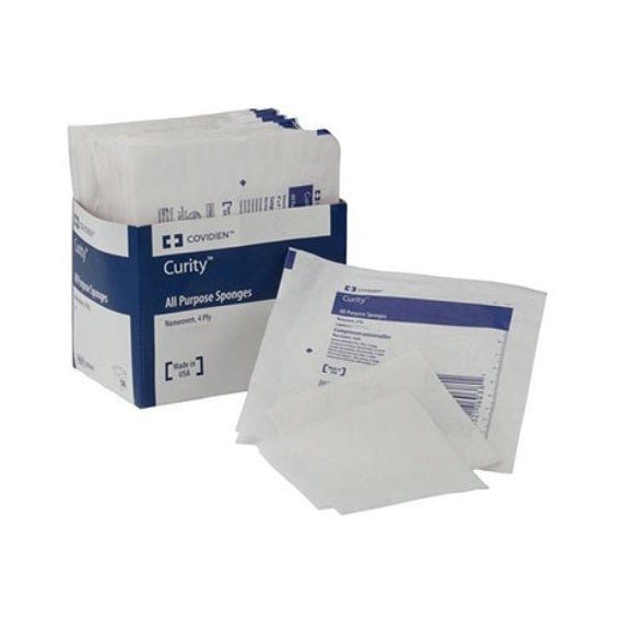 Cardinal Health Curity™ Non - Woven All - Purpose Sponges, Non - Sterile, 4" x 4", 200 each/bag, 9134 - A Medi Supplies