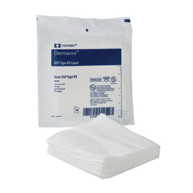 Cardinal Health Dermacea™ Standard Woven Gauze Sponge, Sterile, 4 x 4IN, 12 Ply, 50 each/pack, 442212 - A Medi Supplies