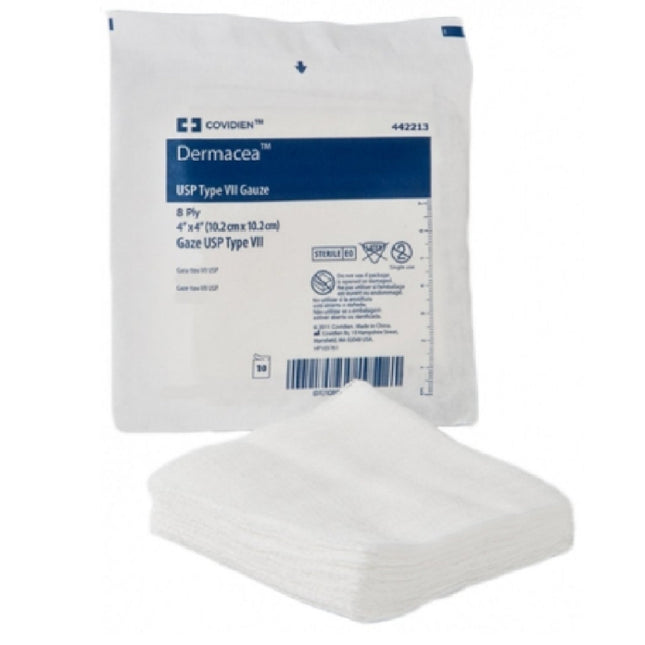Cardinal Health Dermacea™ USP Type VII Gauze Sponges, 4" x 4", 8 Ply, 25 each/pack, 442213 - A Medi Supplies