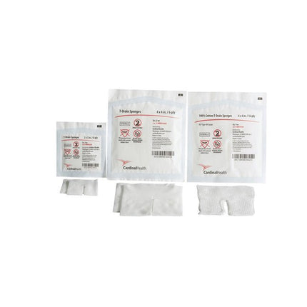Cardinal Health Drain/IV Sponges, Sterile, Non - Woven, 4X4 16PLY , 25 pack/box, C - DRS4416S - A Medi Supplies