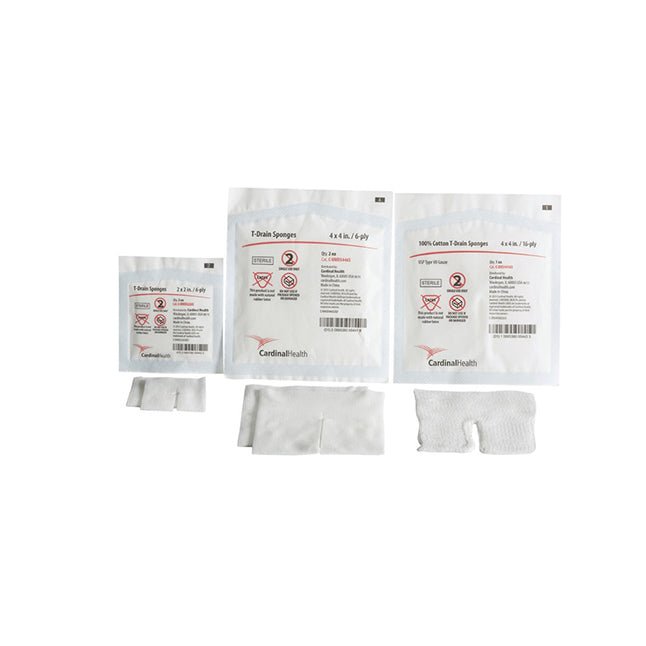 Cardinal Health Drain/IV Sponges, Sterile, Non - Woven, 4X4 16PLY , 25 pack/box, C - DRS4416S - A Medi Supplies