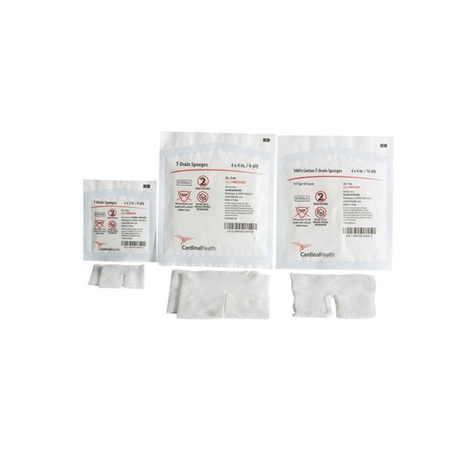 Cardinal Health Drain/IV Sponges, Sterile, Non - Woven, 4X4 16PLY , 25 pack/box, C - DRS4416S - A Medi Supplies