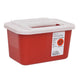 Cardinal Health Monoject™ Multi - Purpose Sharps Containers with Sliding Lid, 1GL, Red, Height: 6.25", 32 each/case, 31143699 - A Medi Supplies