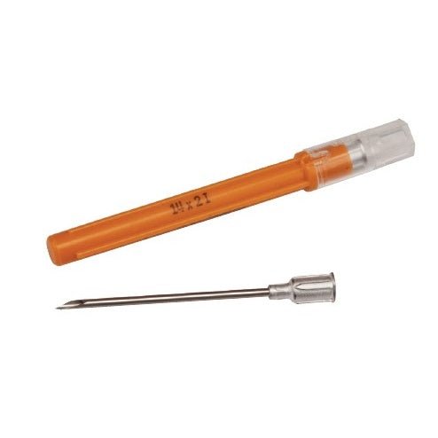 Cardinal Health Monoject™ Standard Hypodermic Needles, Rigid Pack With Aluminum Hub - B Bevel, Grey 16GA x 5/8", 100 each/box, 8881200755 / Z8881200755 - A Medi Supplies