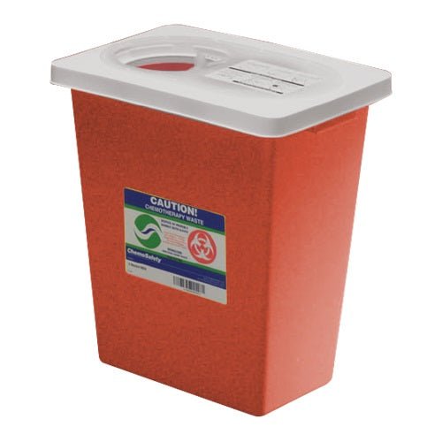 Cardinal Health Monoject™ Trace Chemotherapy Sharps Containers with Sliding Lid 8GL Height 17.75", 10 each/case, 8985CRS - A Medi Supplies