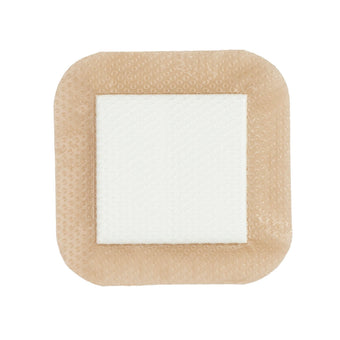 compare product Cardinal Health Silicone Bordered Foam Dressing, 5-layer, 4x4in 10 each/box, 5 box/case BFM44