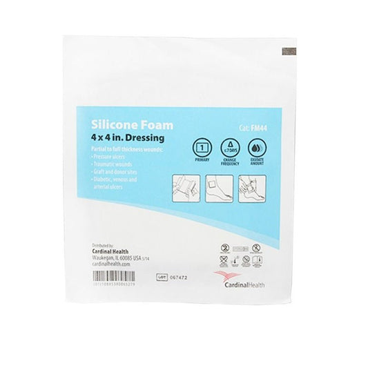 Cardinal Health Silicone Foam Dressing, 4" X 8" 10 each/box, FM48 - A Medi Supplies