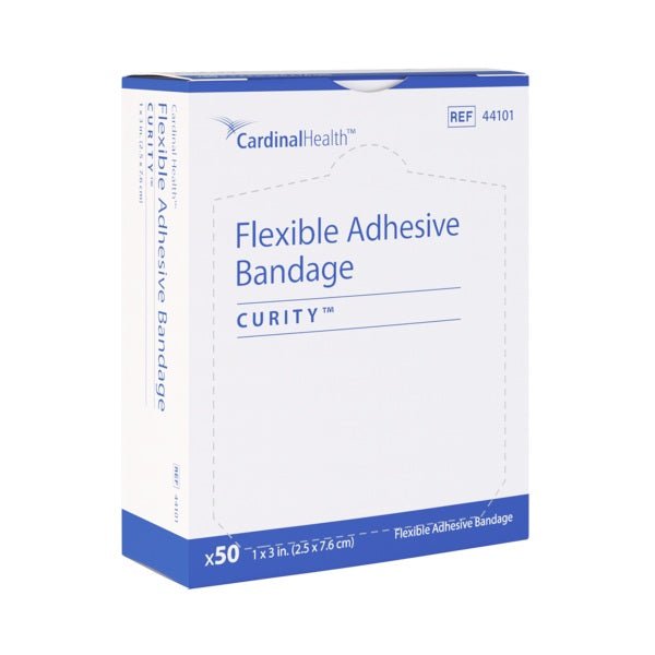 Curity™ Fabric Adhesive Bandage, Sterile L3" x W1" 50 each/box 44101 - A Medi Supplies
