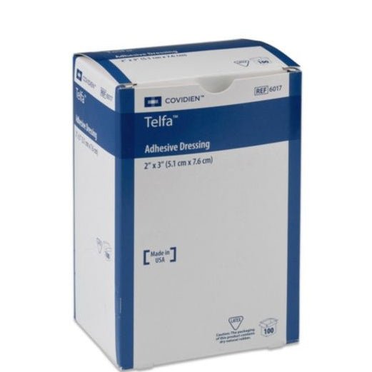 Telfa™ Ouchless Cotton Adhesive Dressing 4 x 3" 100 each/pack - A Medi Supplies