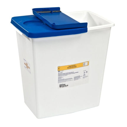 Cardinal Health Monoject™ Non - Hazardous Pharmaceutical Waste Containers with Hinged Gasket Lid and Absorbent Pads, 12GL, Height 18.75", 12.75" X 18.25", 10 each/case, 8860 - A Medi Supplies